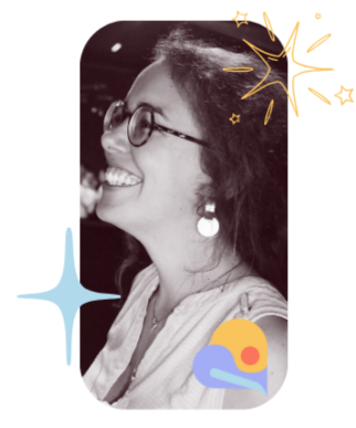 Delphine Struyf, autrice, en noir et blanc